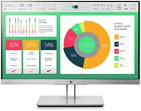 HP EliteDisplay E223 21.5" Full HD LED Flat Zwart, Zilver computer monitor