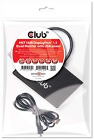 CLUB3D Multi Stream Transport Hub DisplayPort 1.2 Quad Monitor USB Powered