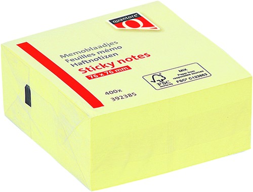 Memoblok Quantore 76x76mm 400 geel 400 vel-3