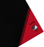 Notitieboek Bantex zwart/rood A4 lijn 70gr 96vel-2