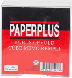 Kubus Paperplus gevuld KU511 100x100mm 1000 vel wit