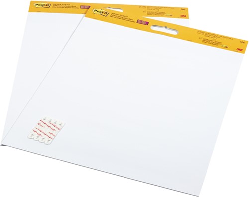 Meeting chart Post-it 566 Super Sticky 50.8x58.4cm wit incl Command bevestigingsstrip 2 stuks-2