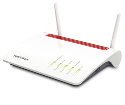 FRITZ!Box Box 6890 LTE draadloze router Gigabit Ethernet Dual-band (2.4 GHz / 5 GHz) 3G 4G Rood, Wit