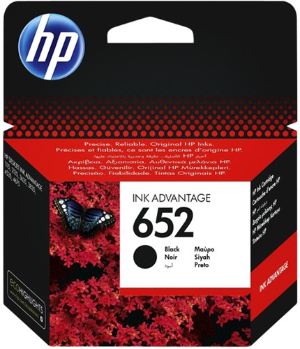 Inktcartridge HP F6V25AE 652 zwart