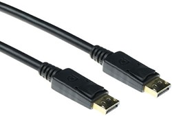 ACT 3 meter DisplayPort cable male - male, power pin 20 niet aangesloten