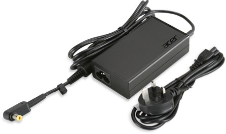 Acer Stroom Adapter - 65W (5 5phy) 19V - EU/UK Power Cord - zwart
