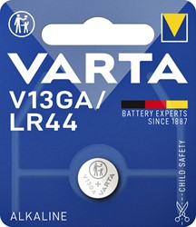 Batterij Varta knoopcel V13GA alkaline blister à 1stuk