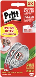 Correctieroller Pritt Compact Flex 4.2mmx10m blister à 2 stuks