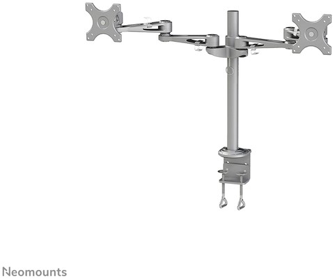 Monitorarm Neomounts D935D 2x10-27" met klem zilvergrijs-3