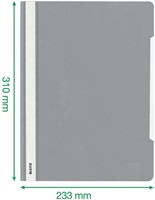 Snelhechter Leitz Standaard A4 gerecycled PP zwart-2