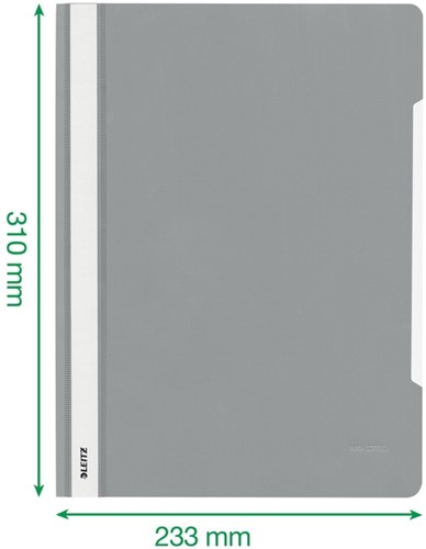 Snelhechter Leitz Standaard A4 gerecycled PP zwart-2