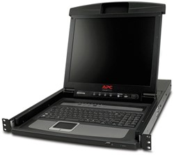 APC AP5808 rack console 43,2 cm (17") Zwart