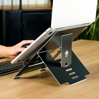 Laptopstandaard R-Go Tools Riser Flexible zwart-3