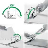 Ordner Leitz 1010 180° 80mm PP A4 oranje-4