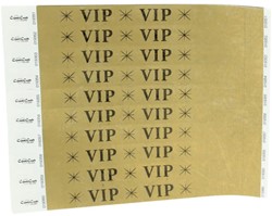 Polsbandje CombiCraft met opdruk VIP wit 100 stuks