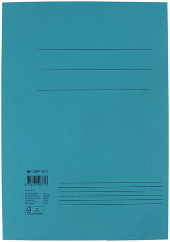 Dossiermap Quantore folio 300gr blauw