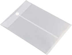 Enveloptas Europel A4 240x335mm staand PP transparant wit