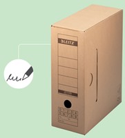 Archiefdoos met deksel Leitz Premium 120x275x325mm natuurbruin-13