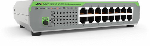 Allied Telesis AT-FS710/16-50 Unmanaged Fast Ethernet (10/100) 1U Groen, Grijs-2