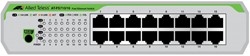Allied Telesis AT-FS710/16-50 Unmanaged Fast Ethernet (10/100) 1U Groen, Grijs