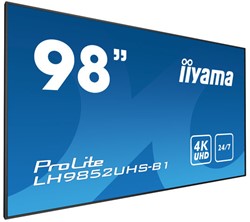 iiyama LH9852UHS-B1 beeldkrant Digitale signage flatscreen 2,49 m (98") LED 4K Ultra HD Zwart
