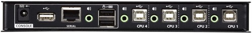 Aten 4-poorts USB boudnless KVM™-schakelaar (kabels meegeleverd)-2