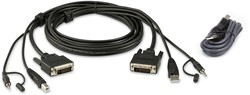 Aten 1.8M USB DVI-D Dubbelvoudige Link Veilige KVM Kabelpakket