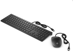 HP 4CE97AA toetsenbord USB Zwart