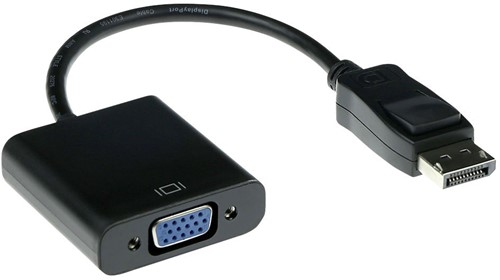 ACT AK3996 video kabel adapter 0,15 m DisplayPort VGA Zwart