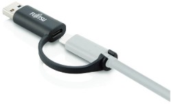 Fujitsu S26391-F6058-L102 tussenstuk voor kabels USB A USB C Zwart