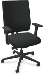 Viasit Lineo bureaustoel, bekleding Kunstleer Tundra 310T/30, zitdiepteverstelling, 2D armleggers en zachte wielen