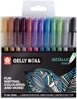 Gelschrijver Sakura Gelly Roll Metallic set à 12 kleuren-2