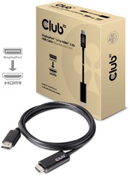 CLUB3D DisplayPort 1.4 to HDMI 2.0b HDR Kabel 2 meter M/M