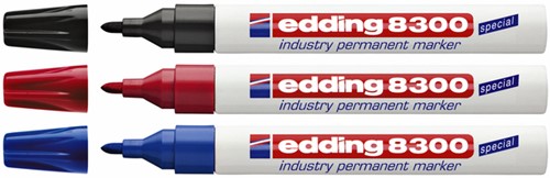 Viltstift edding 8300 industrie rond 1.5-3mm zwart-2