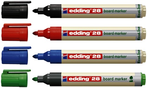 Viltstift edding 28 whiteboard Ecoline rond 1.5-3mm blauw-2