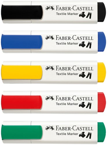 Viltstift Faber-Castell textiel assorti-1