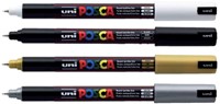 Verfstift Posca PC1MR extra fijn zwart-3