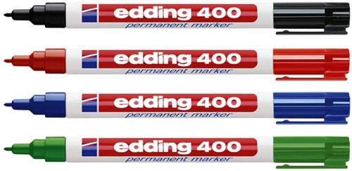 Viltstift edding 400 rond 1mm rood-3