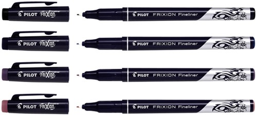 Fineliner Pilot friXion fijn assorti etui à 12 stuks-3