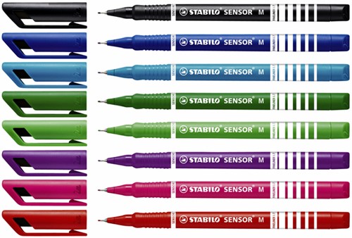 Fineliner STABILO Sensor 187/40 medium rood-2