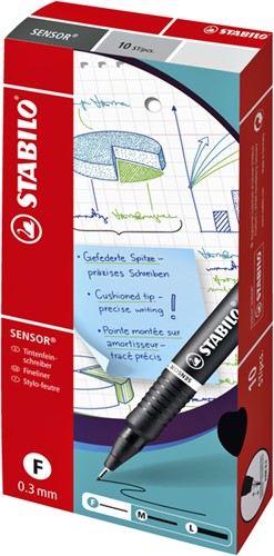 Fineliner STABILO Sensor 189/41 fijn blauw-5