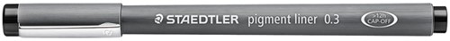 Fineliner Staedtler Pigment 308 zwart 0.3mm-3