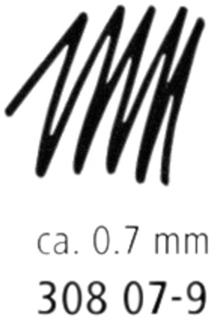 Fineliner Staedtler Pigment 308 zwart 0.7mm-2