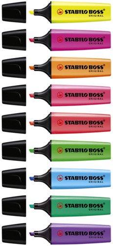 Markeerstift STABILO BOSS Original 70/4 assorti blister à 4 stuks-8