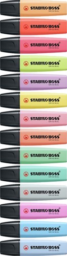 Markeerstift STABILO BOSS Original 70/4 pastel assorti etui à 4 stuks-1