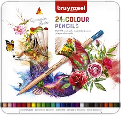Kleurpotloden Bruynzeel Expression colour blik à 24 stuks