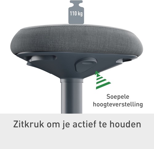 Actieve zitkruk Leitz Ergo met gasveer 47-64cm-6