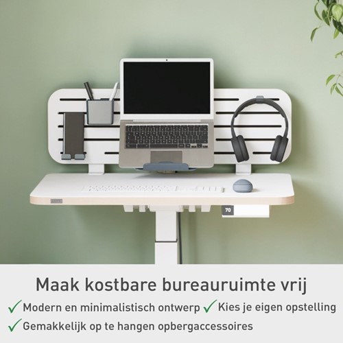 Bureau ophangbord Leitz Ergo met laptophouder-3
