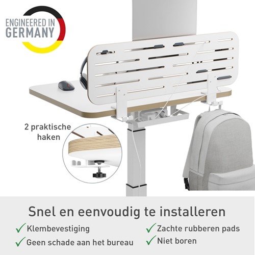 Bureau ophangbord Leitz Ergo met laptophouder-8