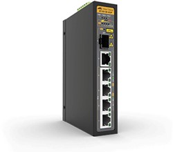 Allied Telesis IS130-6GP Unmanaged L2 Gigabit Ethernet (10/100/1000) Power over Ethernet (PoE) Zwart